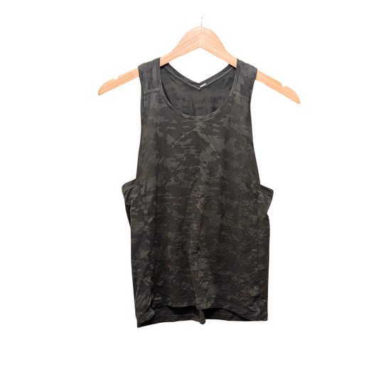 Lululemon Run For Days Deep Camo Tank Top Size Small