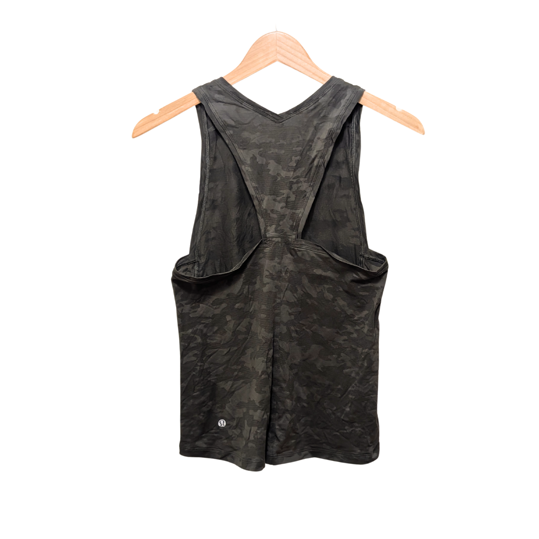 Lululemon Run For Days Deep Camo Tank Top Size Small