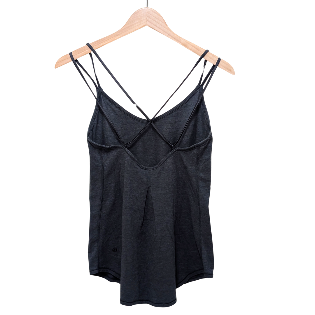 Lululemon Breezy Black Heathered Tank Top Size Medium