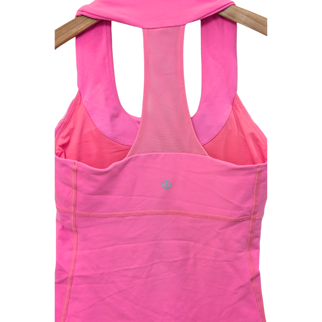 Lululemon Zing Pink Scoop Neck Tank Top Size 4